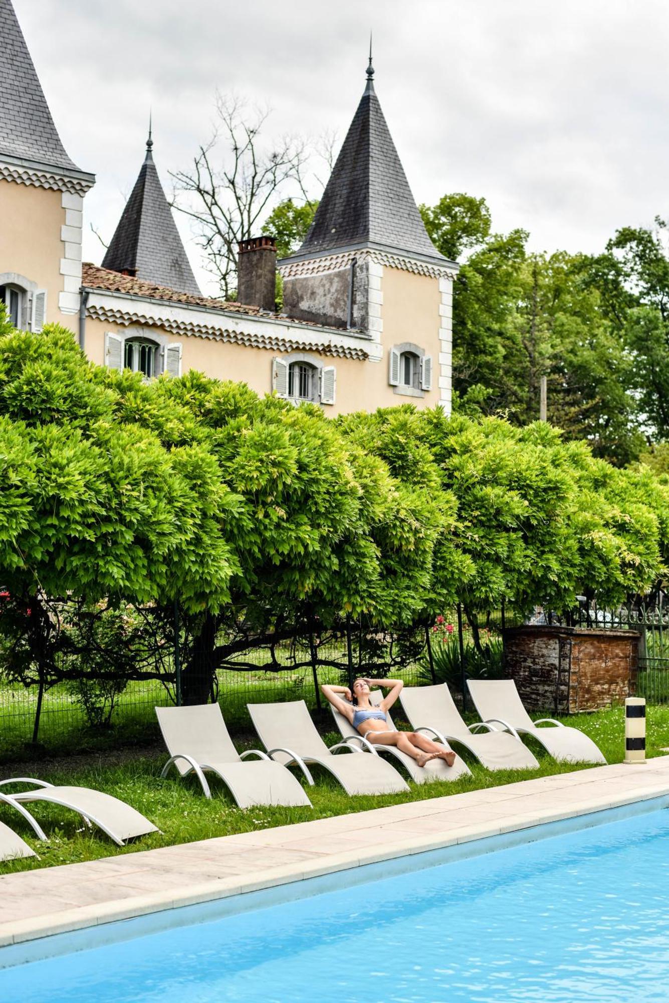 Hotel Logis - Chateau De Beauregard Saint-Girons  Kültér fotó